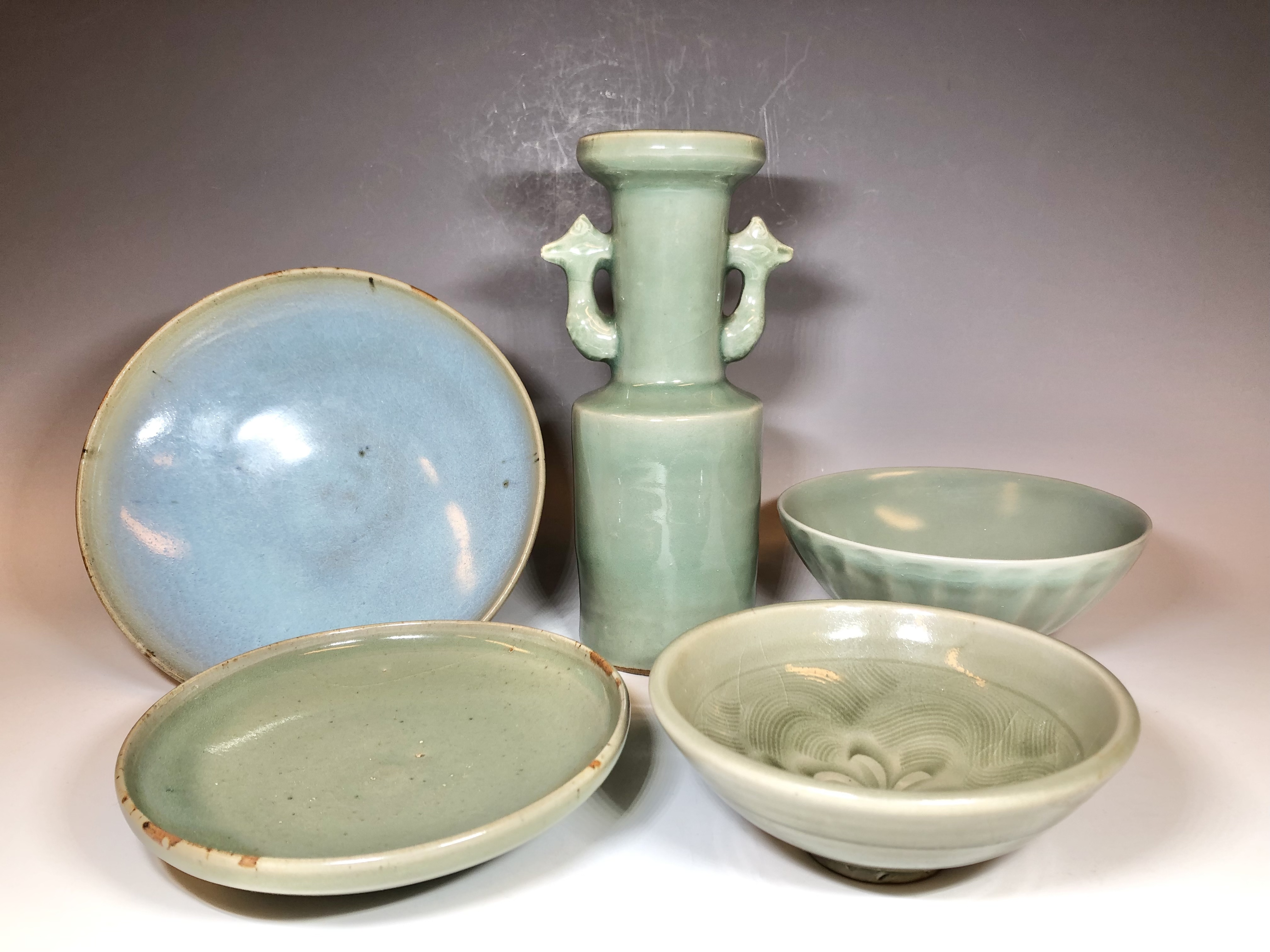 青磁双鳥形水注 Uni-art Gallery 行き渡り 